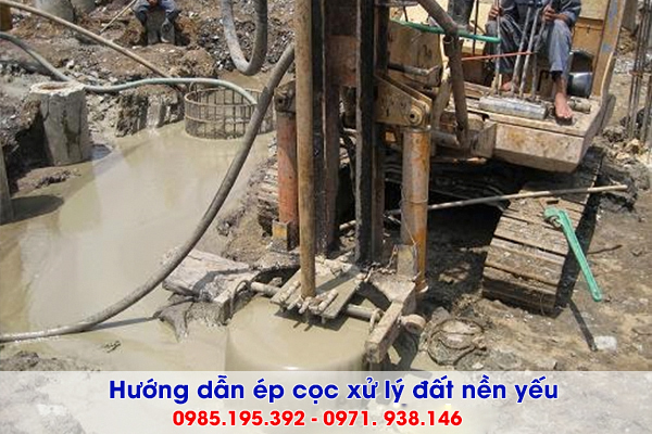 Hướng dẫn ép cọc xử lý đất nền yếu