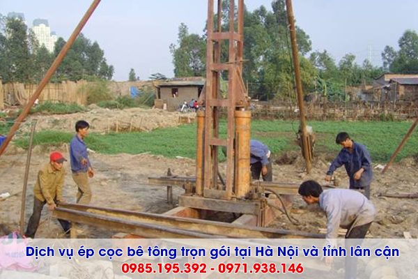 BÁO GIÁ ÉP CỌC BÊ TÔNG TẠI THANH OAI HÀ NỘI