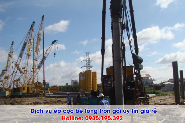 Dịch vụ ép cọc bê tông Sài Gòn trọn gói giá rẻ