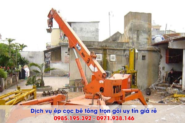 Dịch vụ ép cọc bê tông Quận Hai Bà Trưng uy tín trọn gói