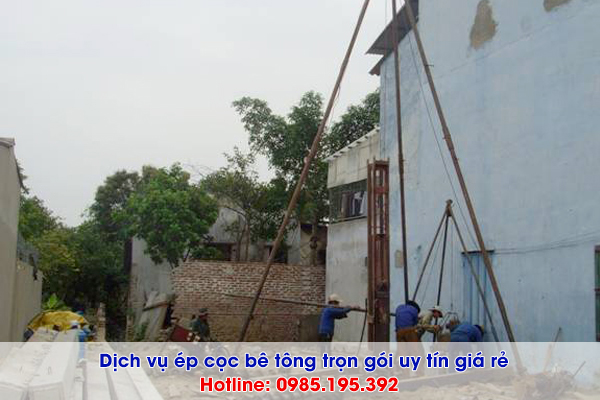 Dịch vụ ép cọc bê tông Gò Vấp trọn gói