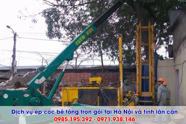 Dịch vụ ép cọc bê tông tại Huyện Đông Anh trọn gói 