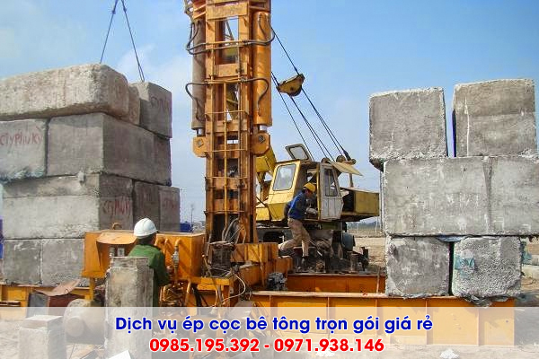 Dịch vụ ép cọc bê tông tại Vĩnh Phúc uy tín giá rẻ