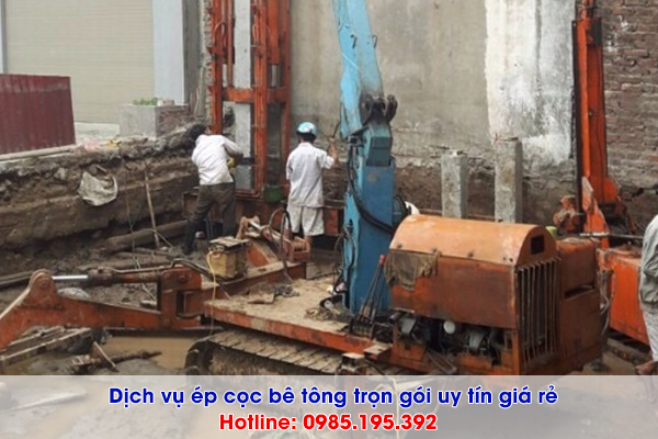 Dịch vụ ép cọc bê tông Sài Gòn trọn gói giá rẻ