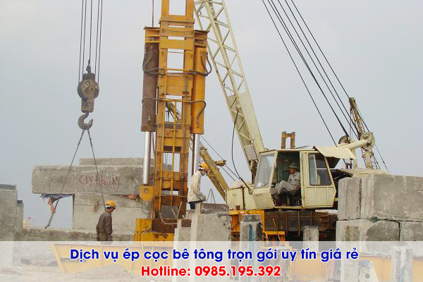 Dịch vụ ép cọc bê tông tại tỉnh Quảng Ninh giá rẻ trọn gói