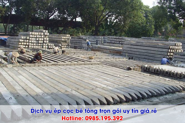 Giá ép cọc bê tông Nhà Dân tại Hà Nội và tỉnh Lân Cận