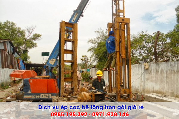 Ép cọc be tông tại Thanh Xuân trọn gói uy tín giá rẻ