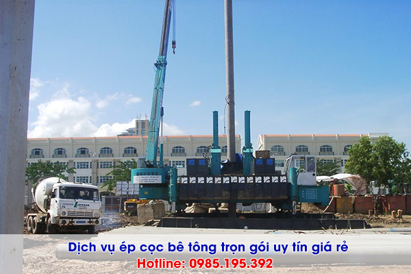 Dịch vụ ép cọc bê tông tại Bình Tân trọn gói giá rẻ