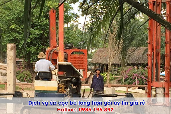 Dịch vụ ép cọc bê tông tại Huyện Đan Phượng uy tín giá rẻ 