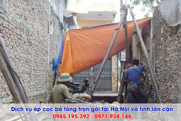 Dịch vụ ép cọc bê tông tại tỉnh Thái Bình uy tín trọn gói