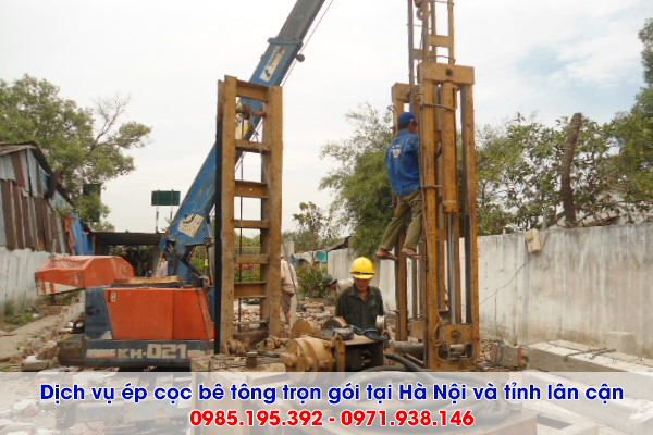 Dịch vụ ép cọc bê tông tại Huyện Đông Anh trọn gói 