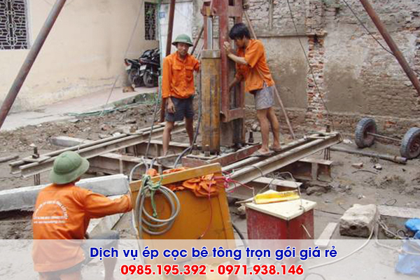 Ép cọc bê tông tại Từ Liêm trọn gói