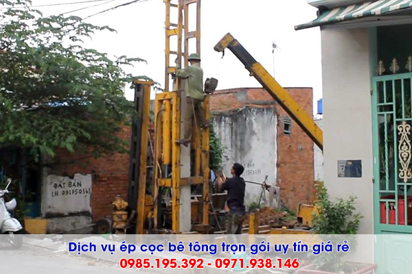 Dịch vụ ép cọc bê tông tại Sơn Tây Hà Nội trọn gói