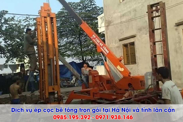 Dịch vụ ép cọc bê tông Tại Huyện Sóc Sơn trọn gói