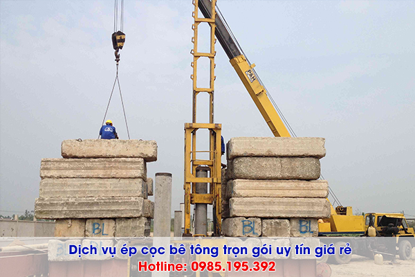 Dịch vụ ép cọc bê tông tại Bình Tân trọn gói giá rẻ