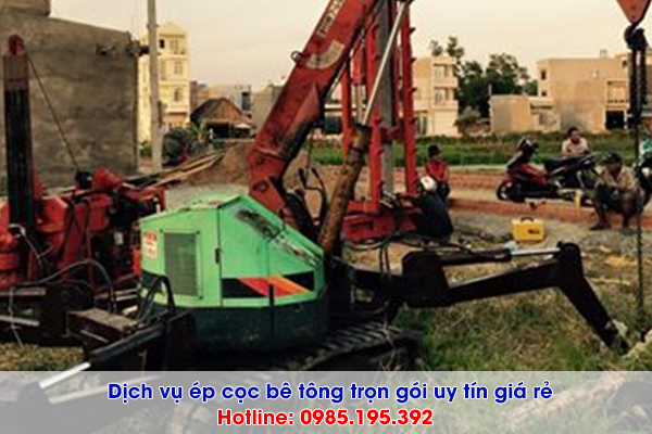 Dịch vụ ép cọc bê tông Huyện Quốc Oai uy tín trọn gói